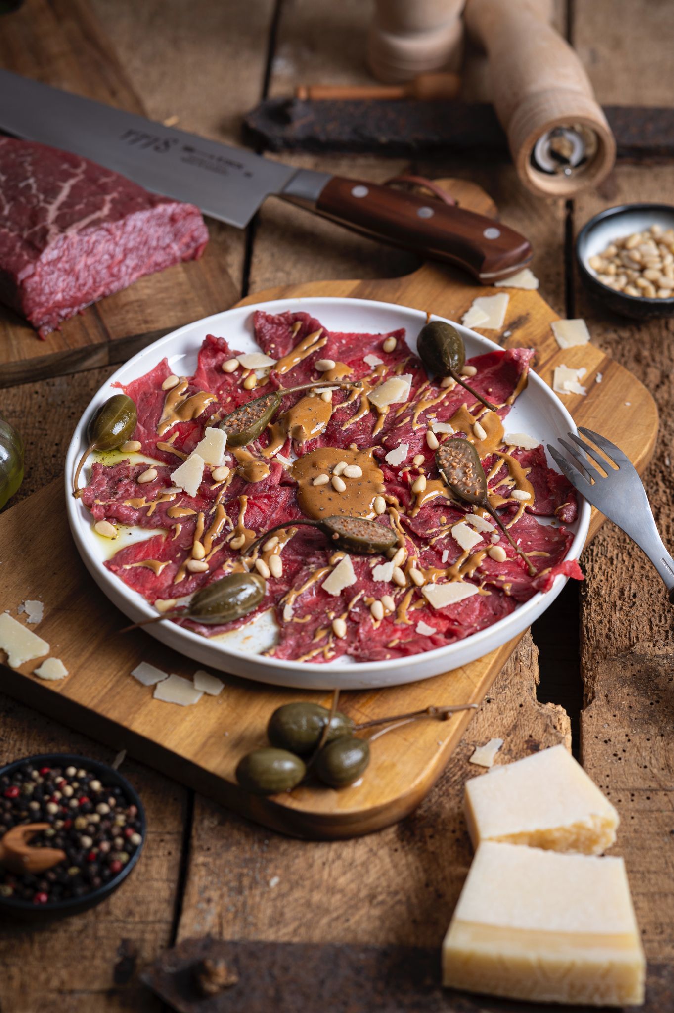 Wagyu carpaccio with port wine mayonnaise - recipe and preparation tips – Wagyu Sauerland